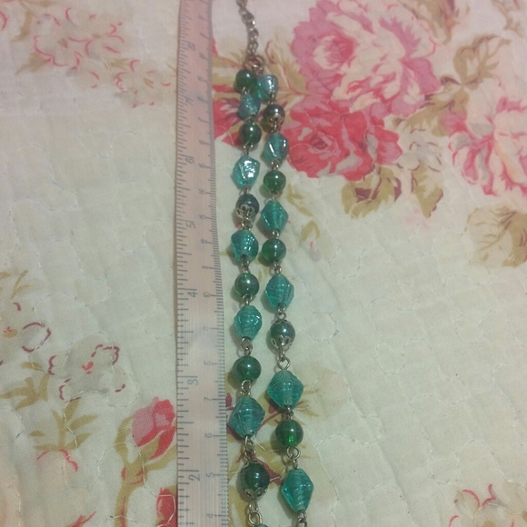 BOGO Turquoise and Green Beaded Bracelet - Picture 2 of 3